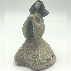 Artstone by Carson Home Accents: “Believe” Sculpture of Kneeling & Praying Woman